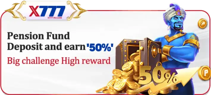 X777 promotional banner.