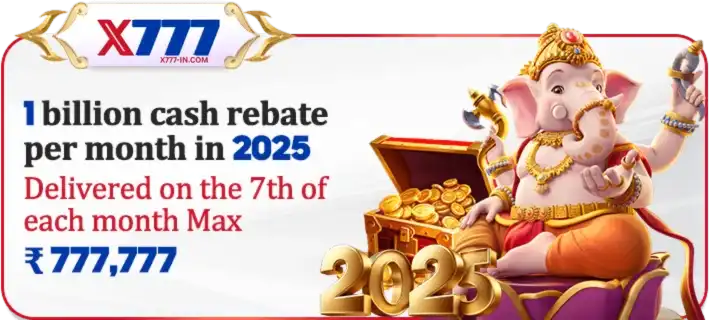 X777 promotional banner.